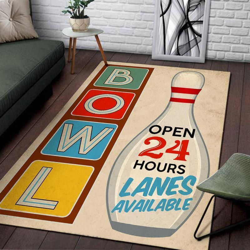 Bowling Area Rug Carpet 2 Small (3x5ft)