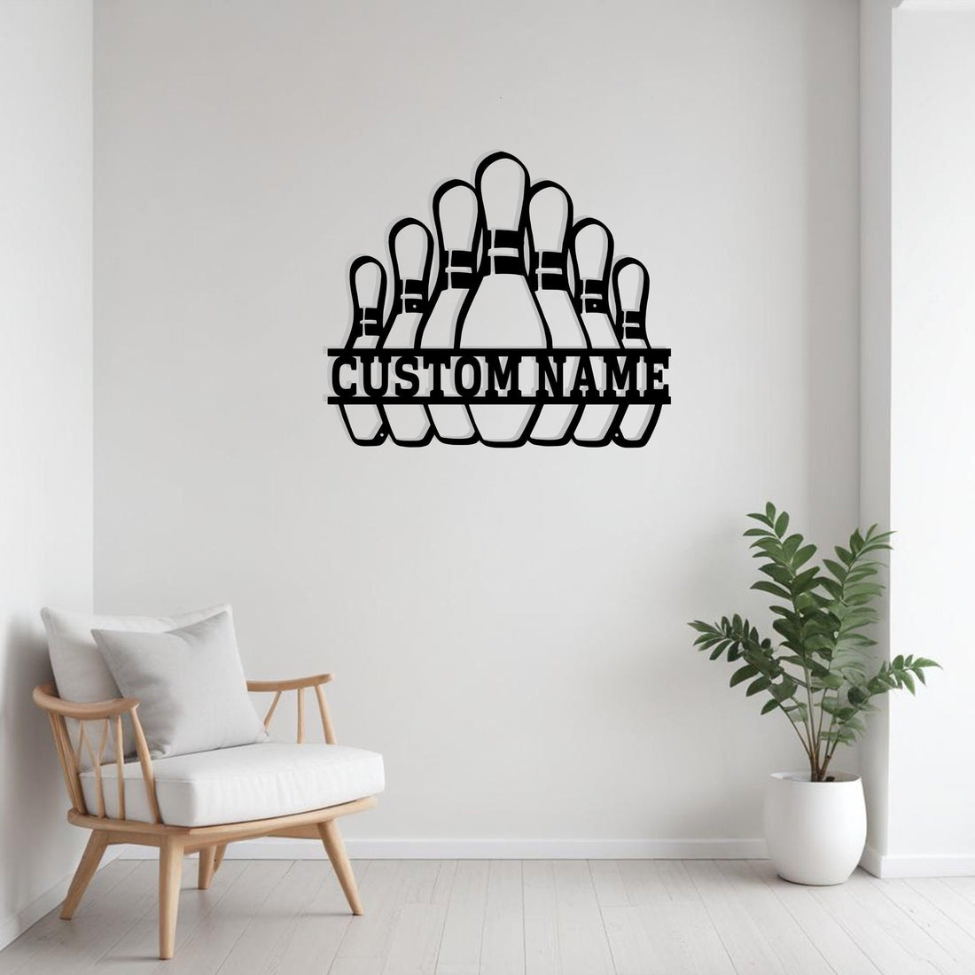 Custom Bowling Metal Sign Wall Art Personalized Bowling Decoration For Room Wall Decor For Game Centers Game Room Wall Decor Bowling Lovers